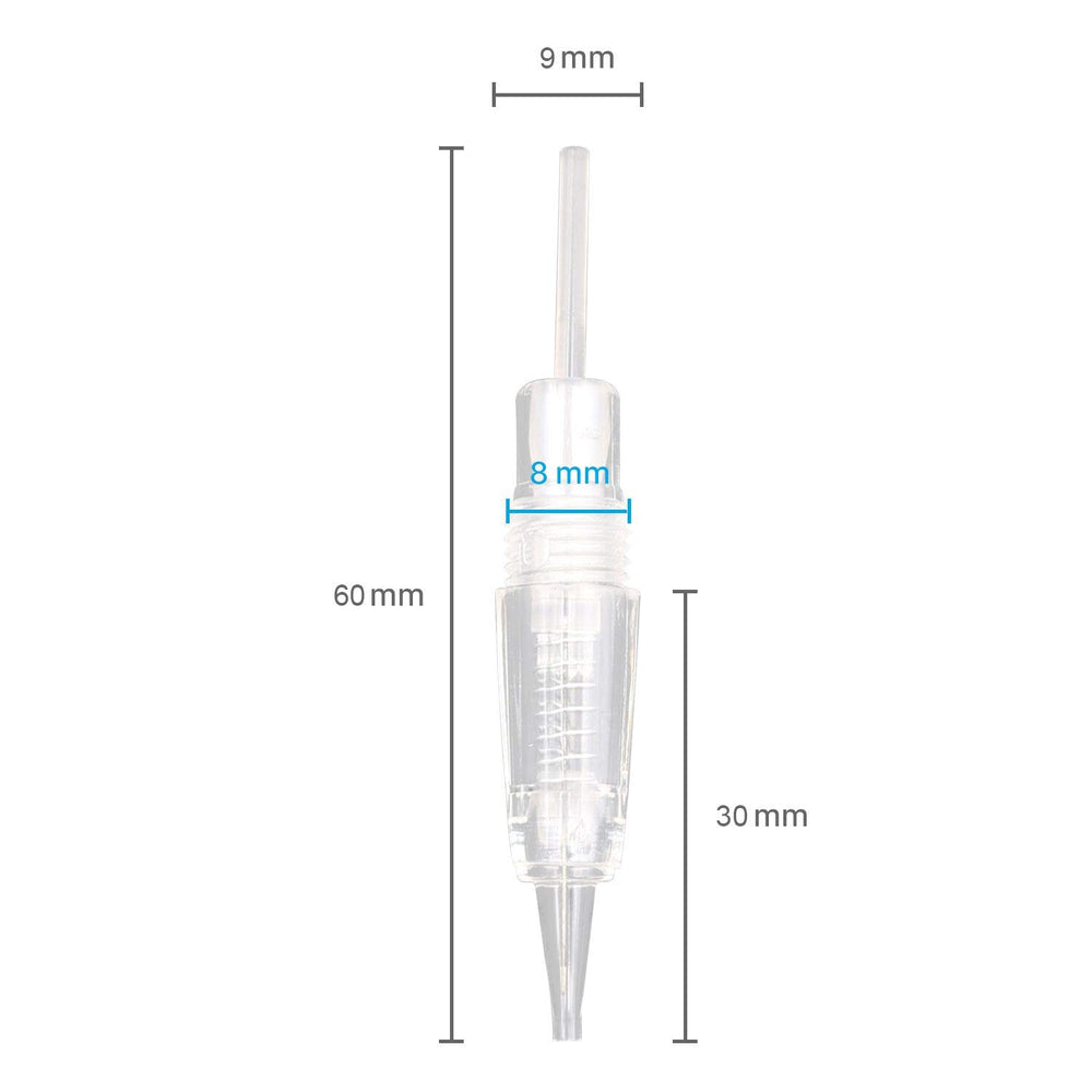 Pinkiou emballage sterile cartouche pigmentaire assure hygiène et sécurité.