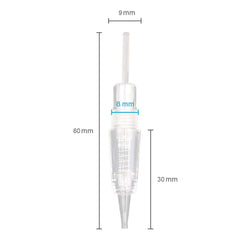 Pinkiou emballage sterile cartouche pigmentaire assure hygiène et sécurité.