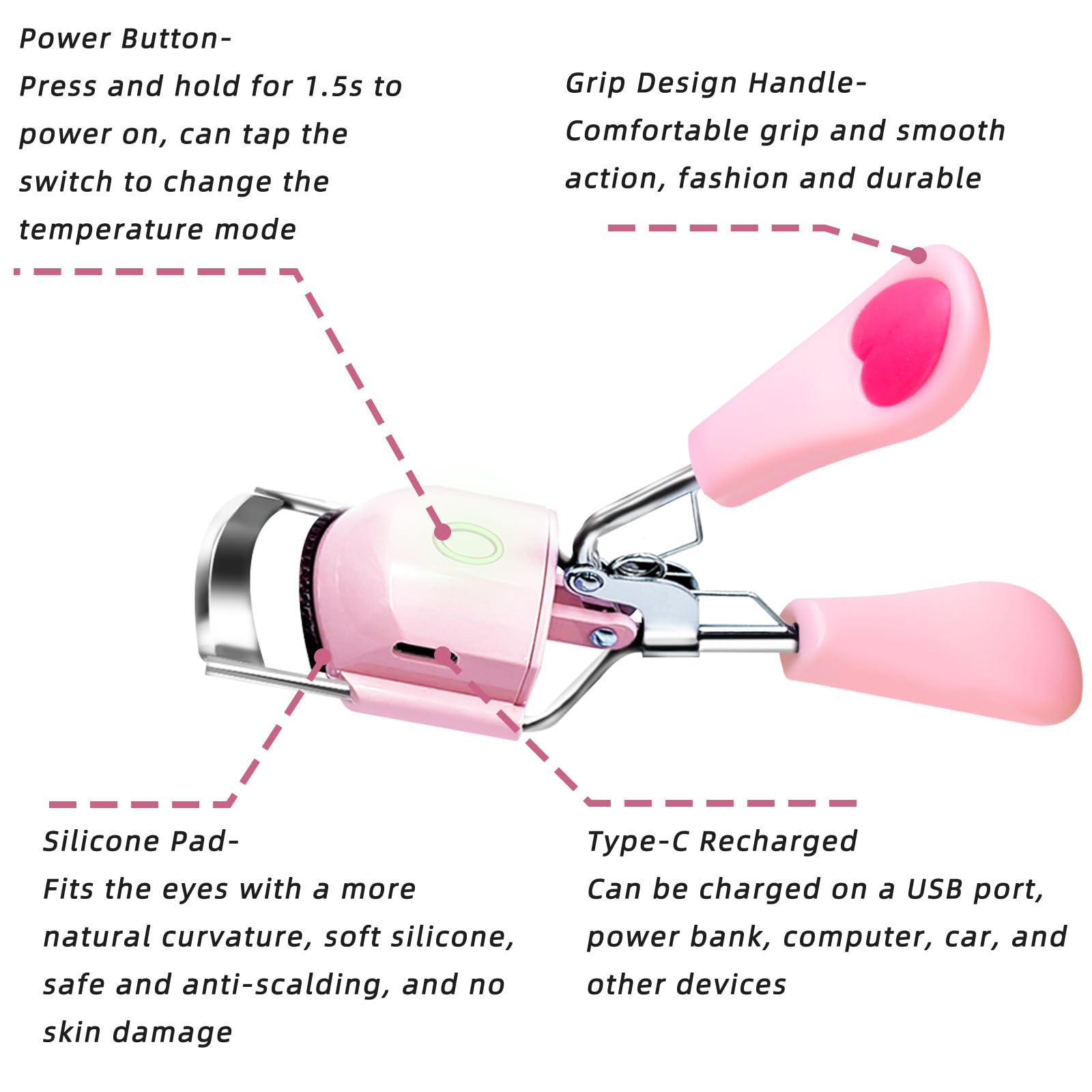 Pinkiou pad silicone anti-brûlure protège la paupière.