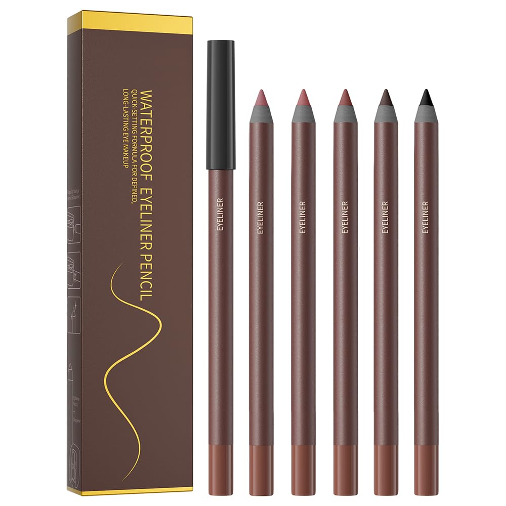 Pinkiou ensemble 5 couleurs crayons yeux – palette polyvalente pour tous les looks.