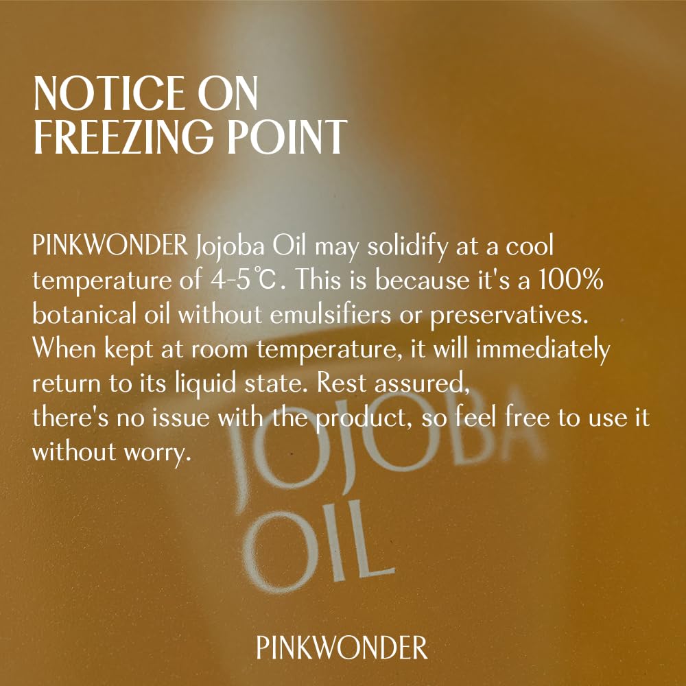 PINKWONDER Huile de jojoba bio infusée bergamote, massage facial rafraîchissant.