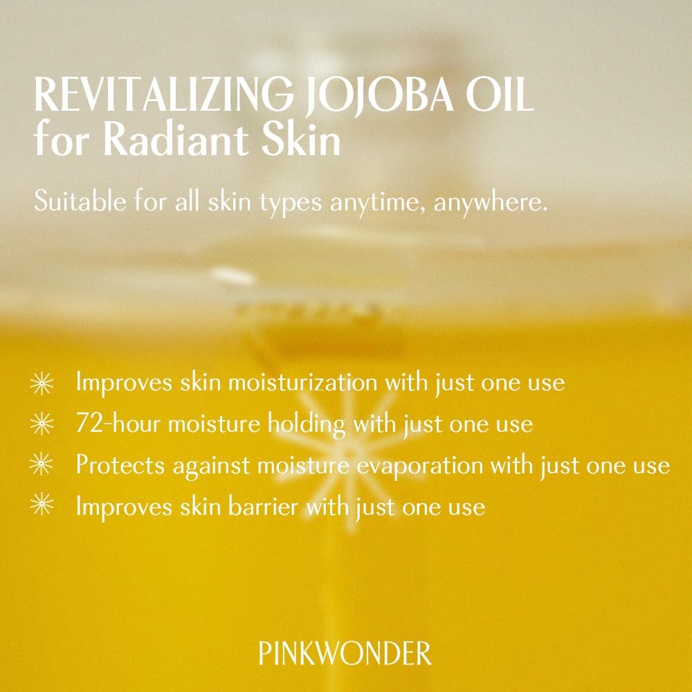 PINKWONDER Huile de jojoba bio, soin cheveux nourrissant.