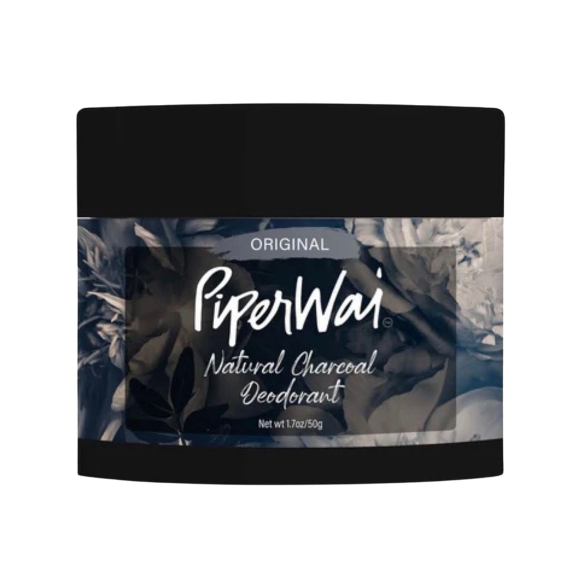 PiperWai déodorant naturel au charbon actif dans un pot, protection longue durée.
