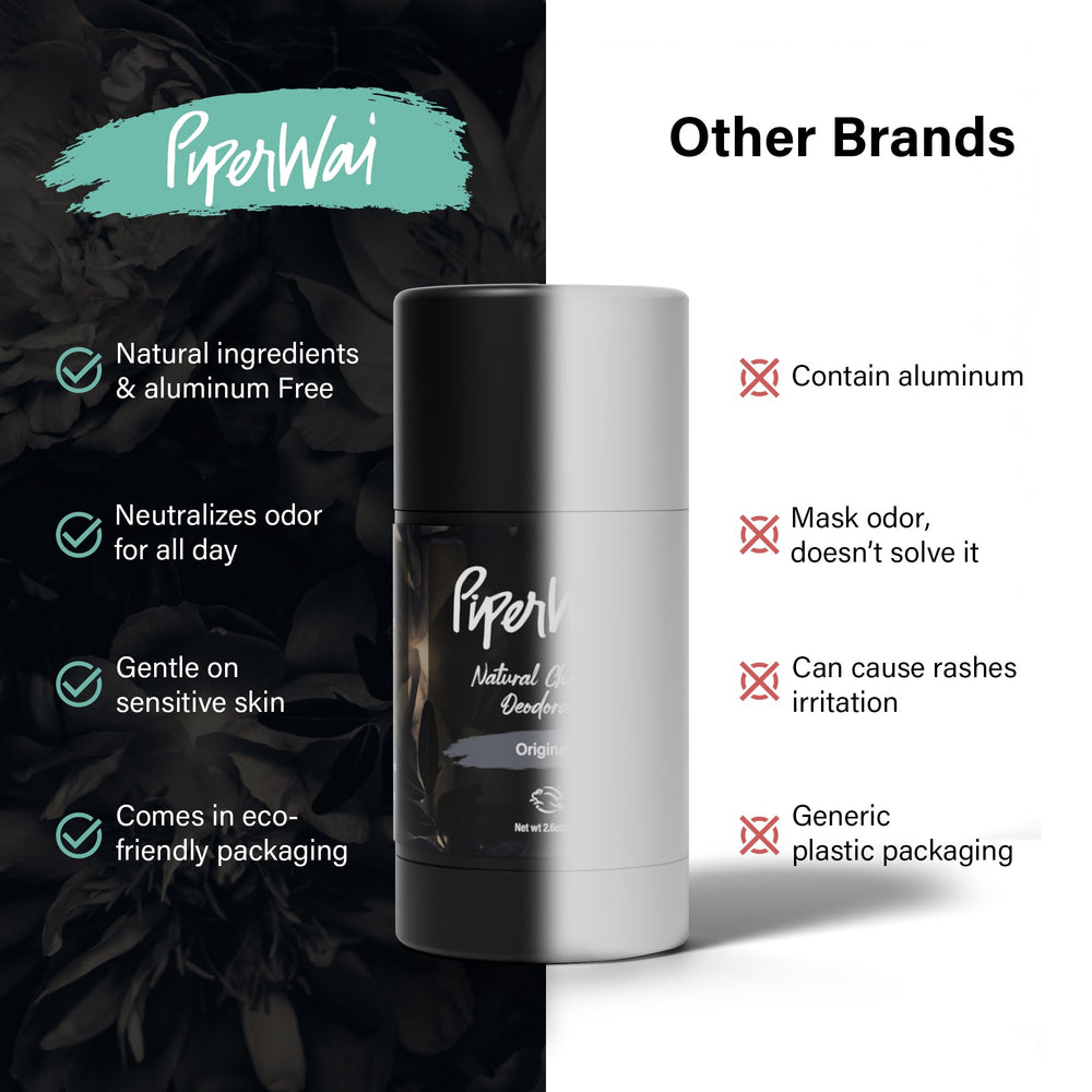 PiperWai Déodorant Original, application douce sous les bras