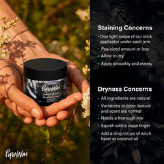 PiperWai Déodorant Crème Texture Pâte, se masse facilement pour peau lisse.