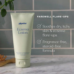 Flacon pipette eczéma lotion présenté pour une utilisation pratique.