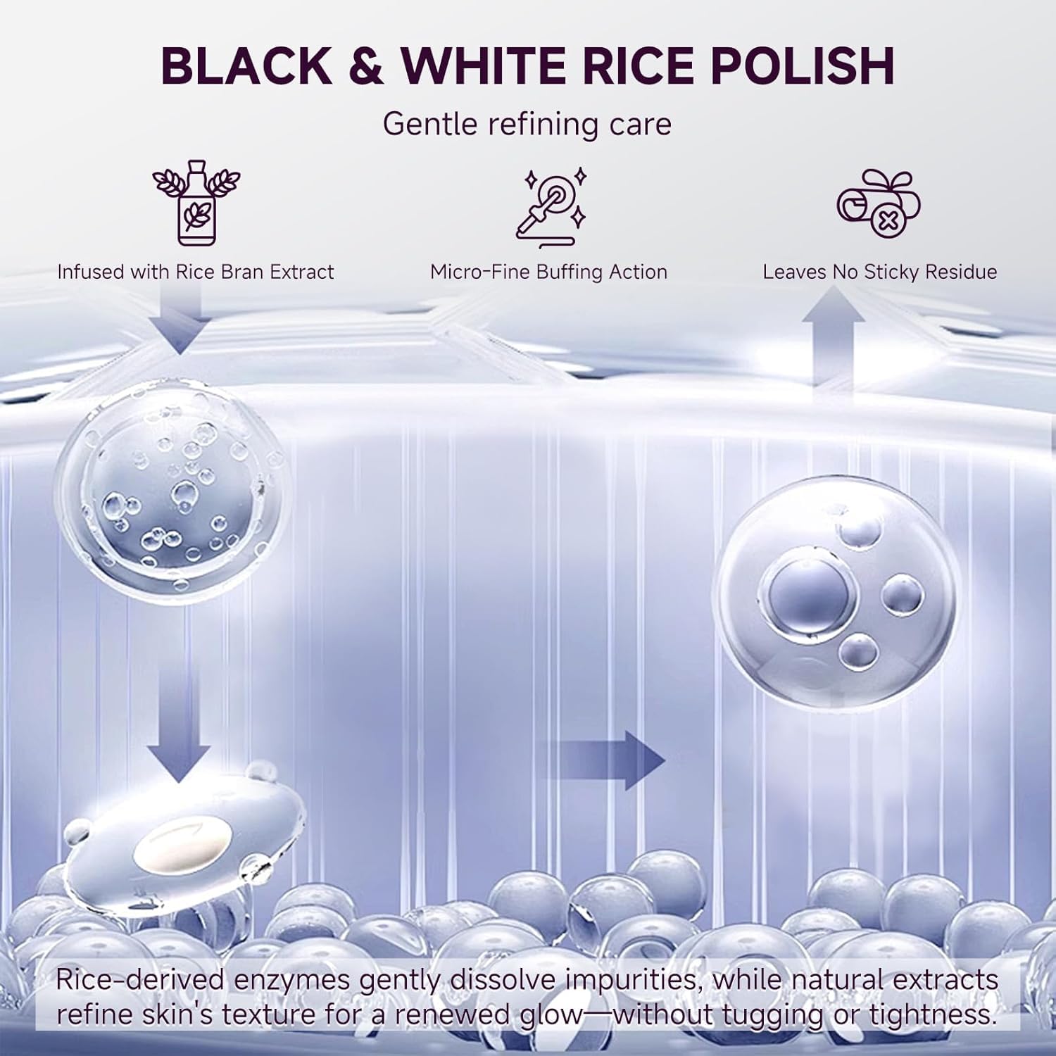 PIVETOS Face Exfoliant gommage riz: clarifie les pores avec douceur.