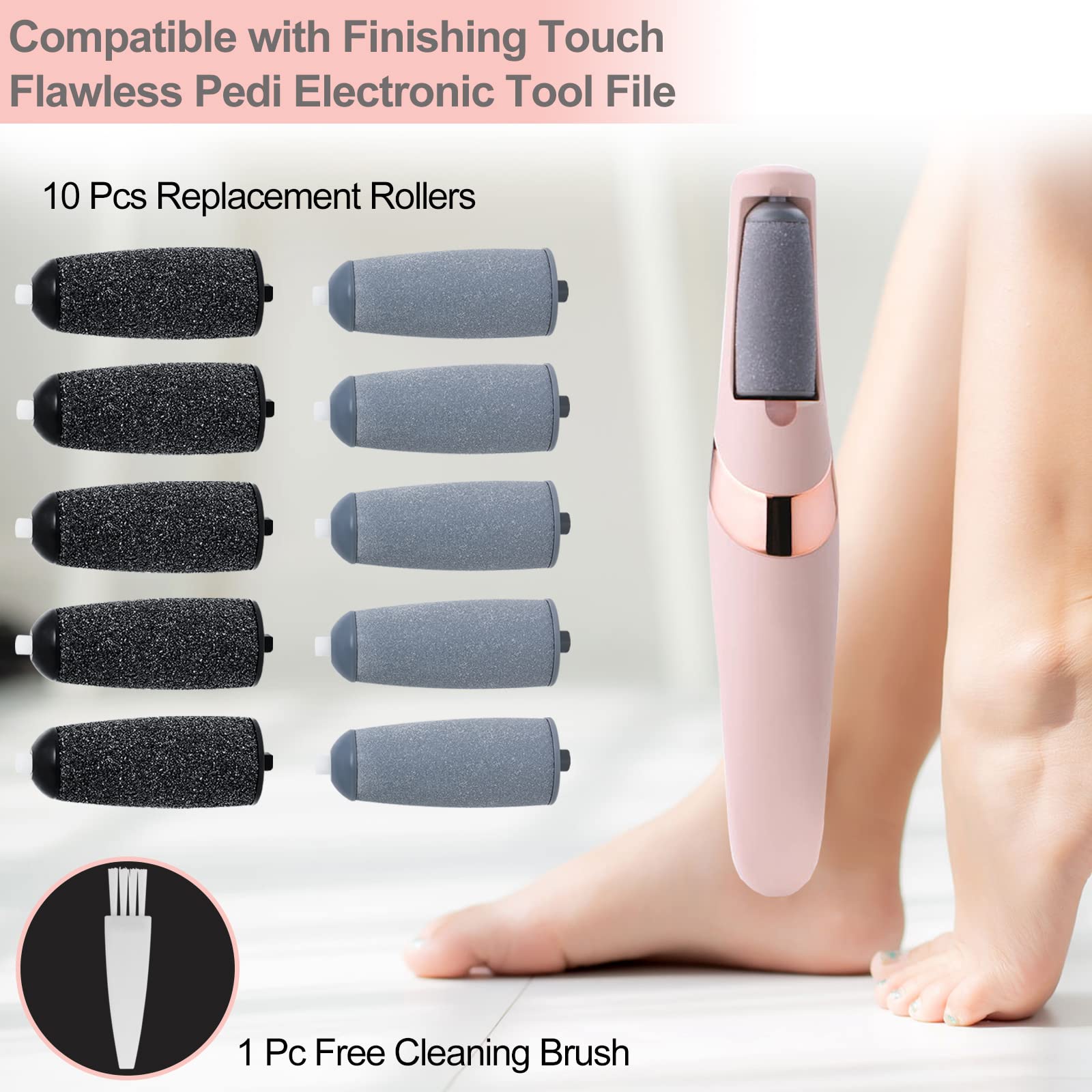 Brosse Piwerod incluse pour nettoyer les rouleaux après usage.