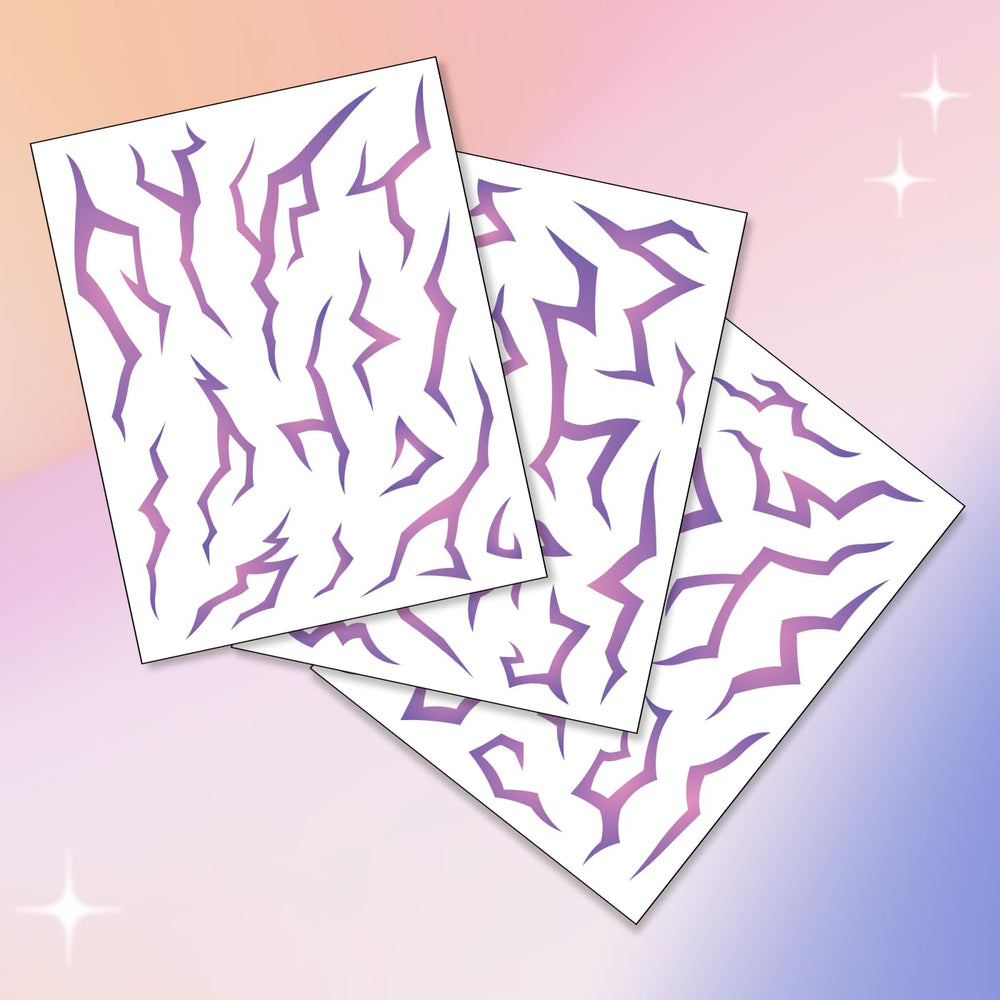 Tatouage temporaire cosplay chasseur Pixel Hearts, motif énergique pour personnage.