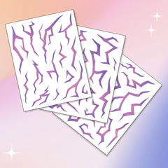 Tatouage temporaire cosplay chasseur Pixel Hearts, motif énergique pour personnage.