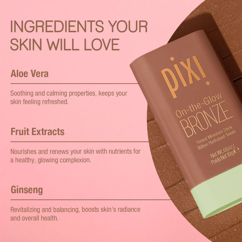 Pixi BeachGlow application sur peau pour un teint homogène.