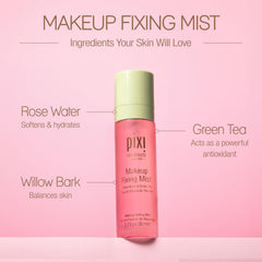 Pixi brume fixatrice infusée d'extrait de saule pour l'équilibre.
