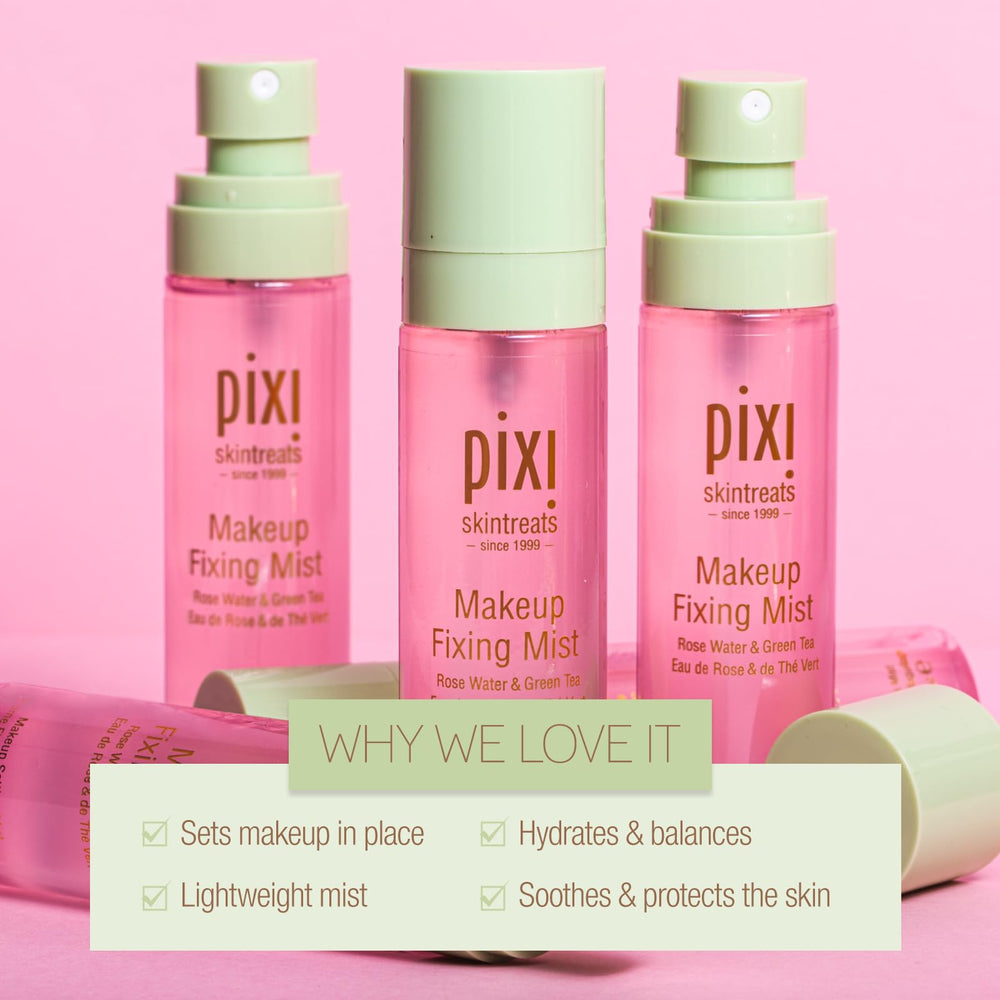 Pixi brume rafraîchissement rapide, idéal pour raviver le teint.