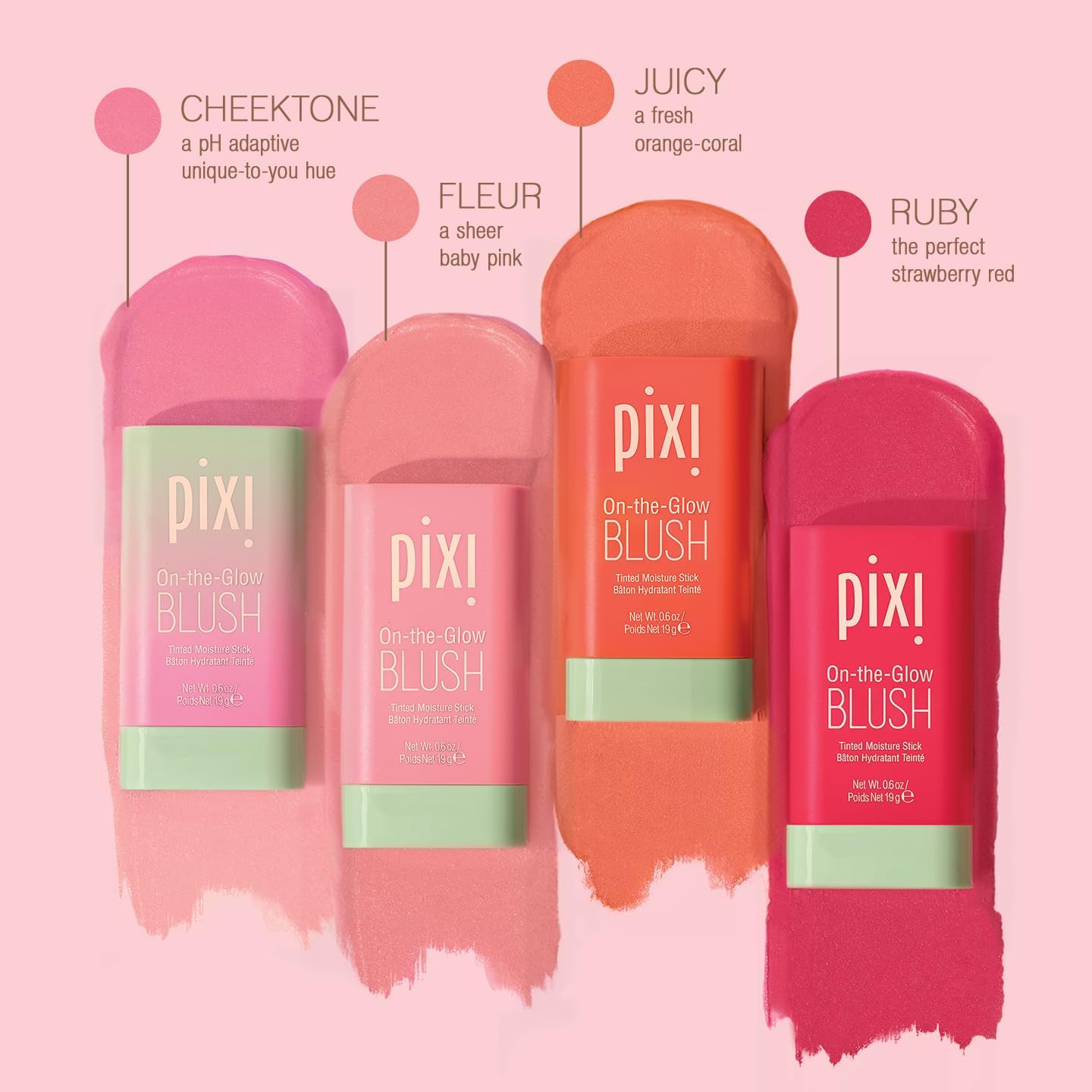 Pixi Blush Eclat – finition creme qui s estompe sans effort.