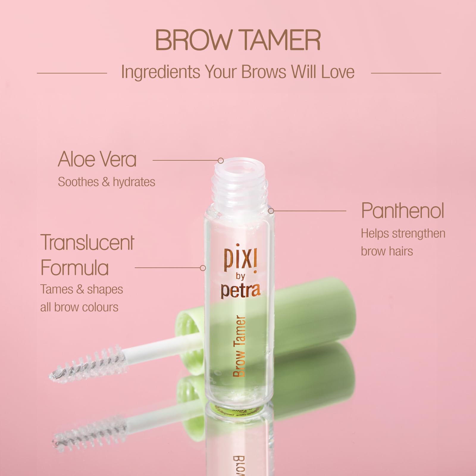 Pixi Brow Tamer effet tenue naturelle rendant les sourcils nets et doux