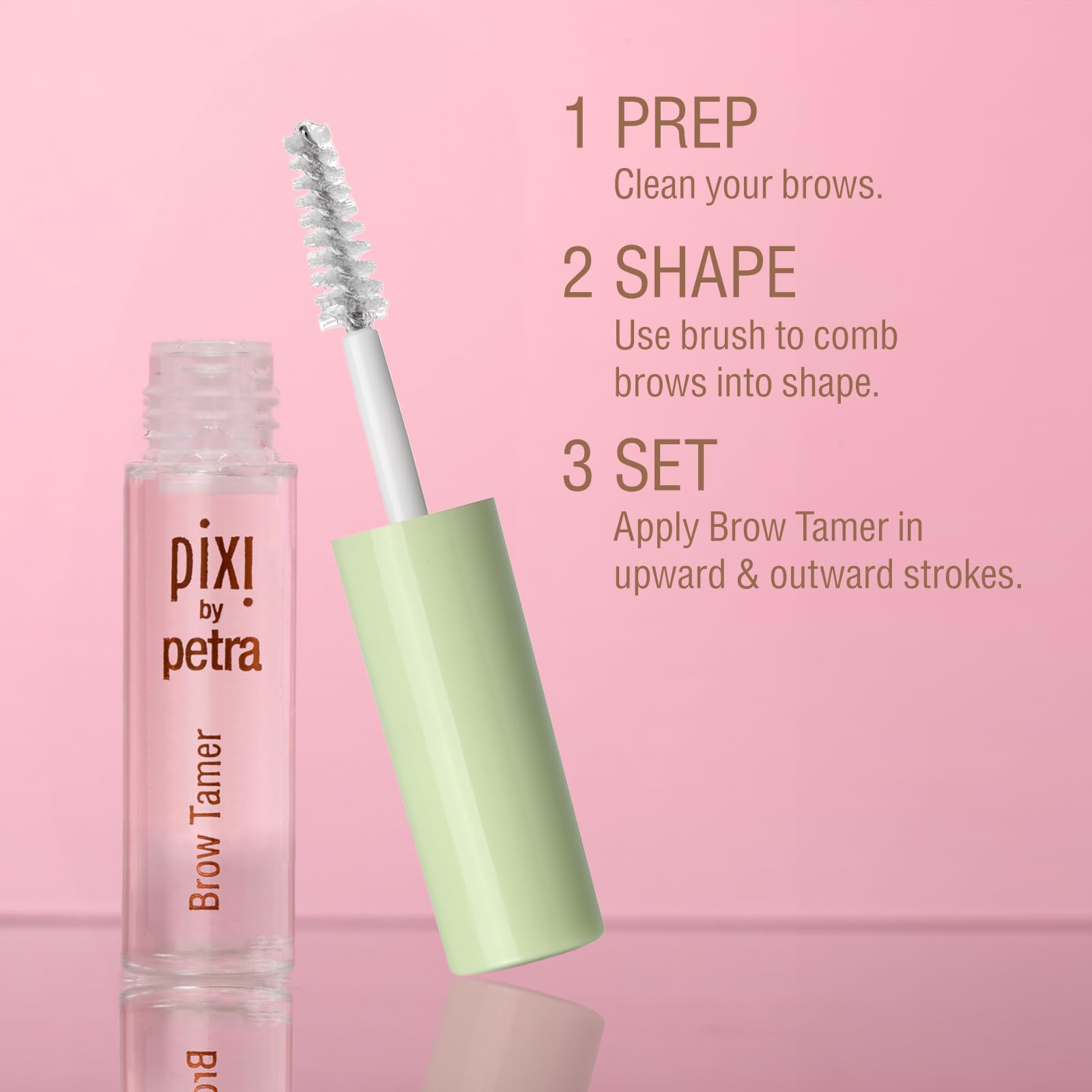 Pixi Brow Tamer ingrédients Aloe Vera Panthenol qui apaisent et renforcent les poils