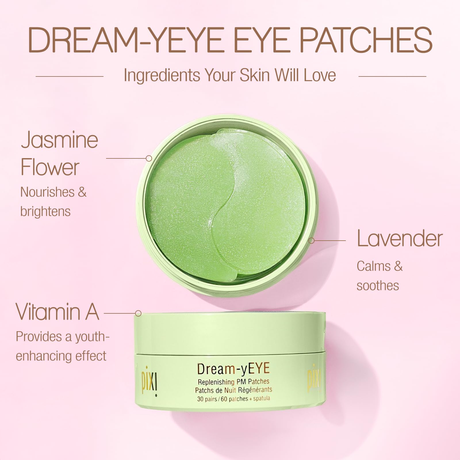 Texture hydrogel des Dream-yEYE Pixi offrant une sensation fraîche.