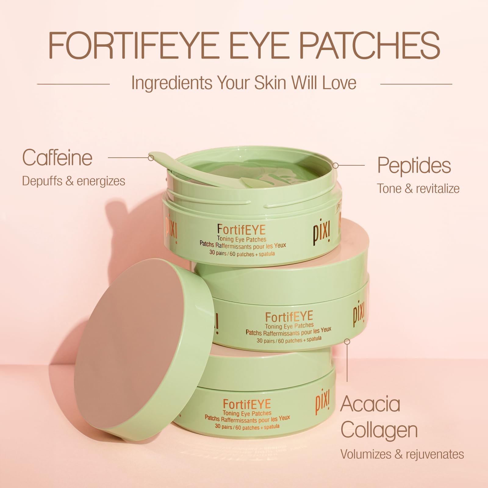 Acacia Collagen volumisant les contours sensibles sous les yeux.