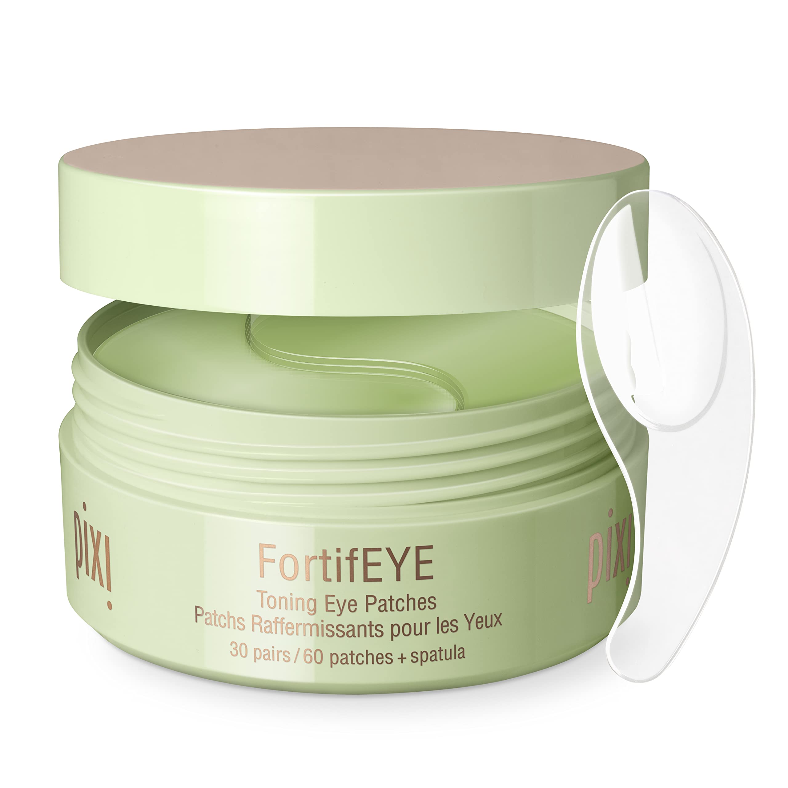 Patch hydrogel Pixi FortifEYE pour atténuer le gonflement des yeux.