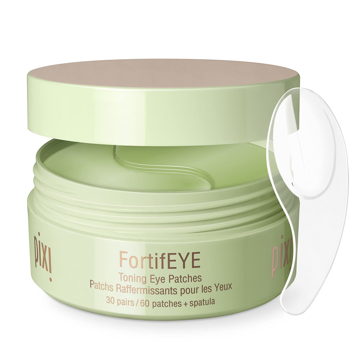 Patch hydrogel Pixi FortifEYE pour atténuer le gonflement des yeux.