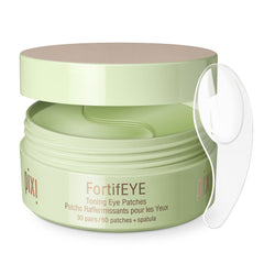 Patch hydrogel Pixi FortifEYE pour atténuer le gonflement des yeux.