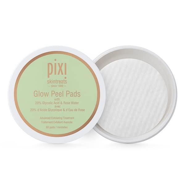 Pixi Glow Peel Pads : boîte 60 pads exfoliants pour un teint plus lumineux.