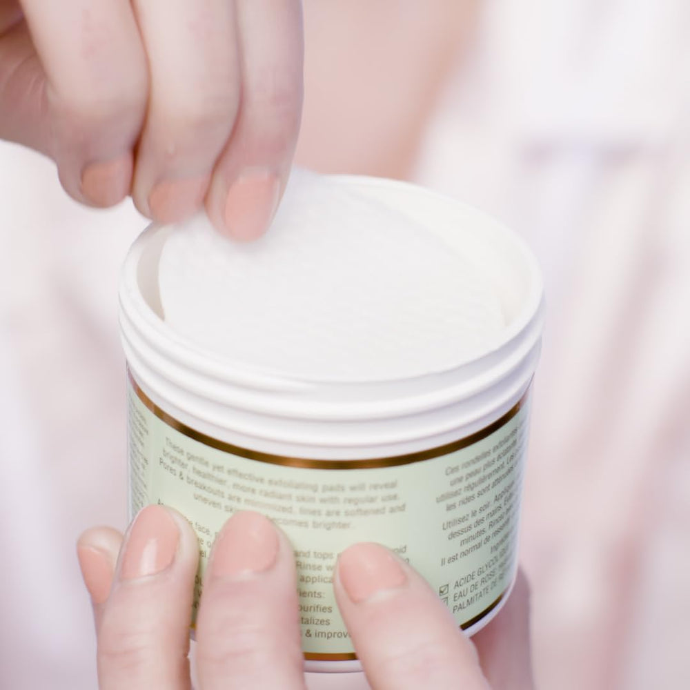 Pixi Glow Peel Pads : emballage indiquant 20% d'acide glycolique.