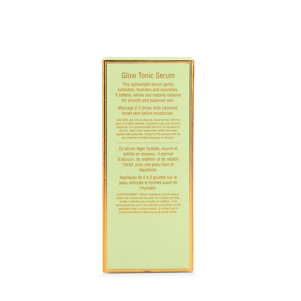 Pixi Glow Tonic Serum, appliquez quelques gouttes pour exfolier et préparer l'hydratation.