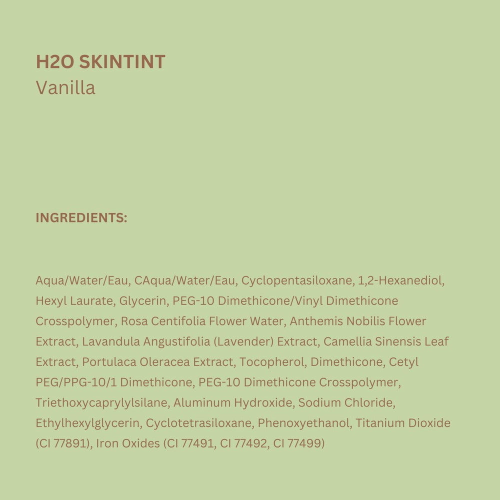 Pixi H2O SkinTint teinte vanille pour usage quotidien