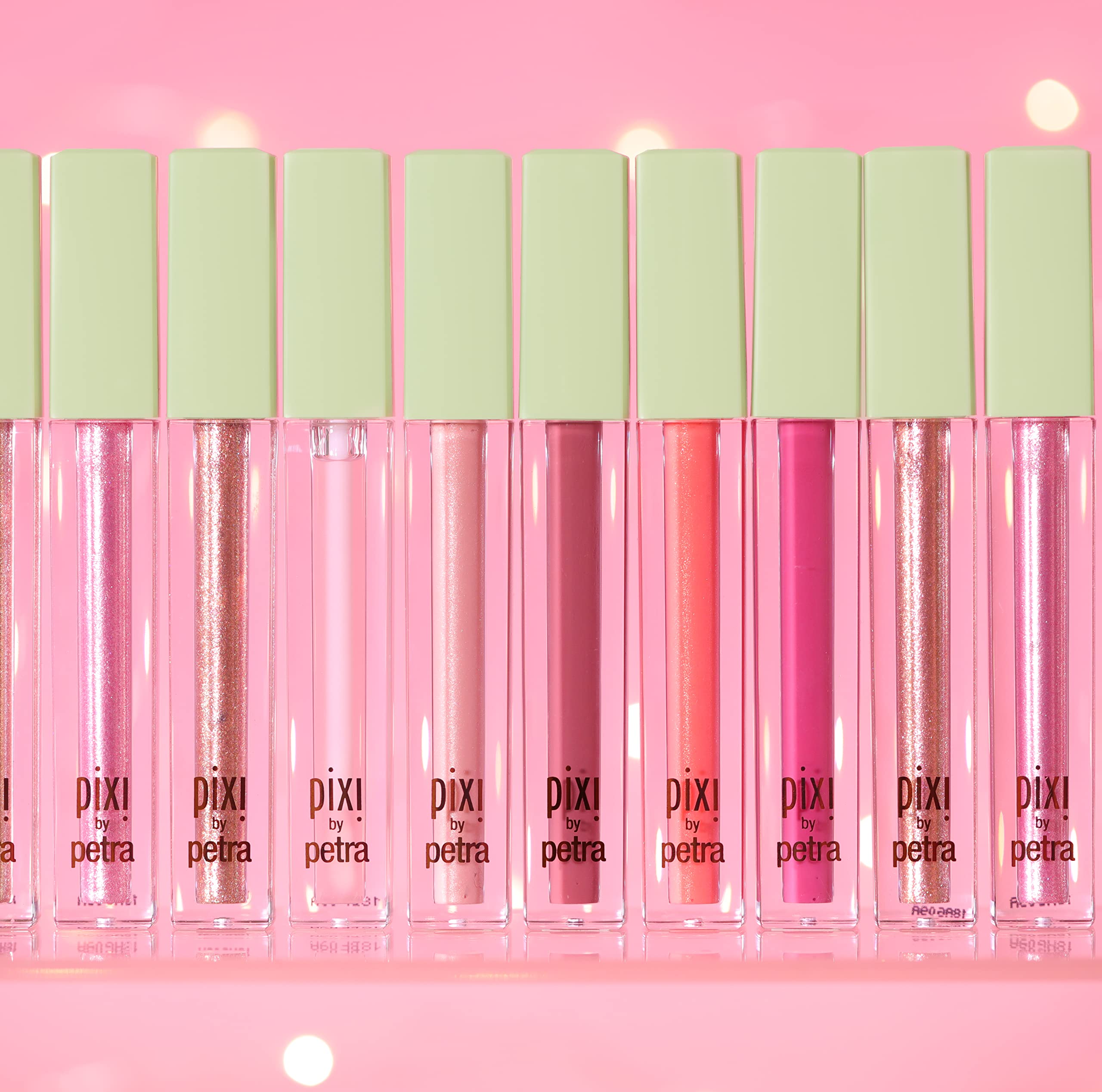 Pixi LipLift Max — fini brillant et miroir sur les lèvres.