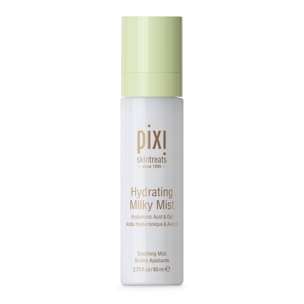 Pixi Milky Mist – bouteille pompe, hydratation légère et durable.