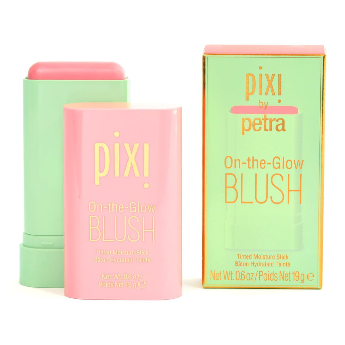 Pixi On-the-Glow Blush Fleur – emballage élégant pour retouches nomades.