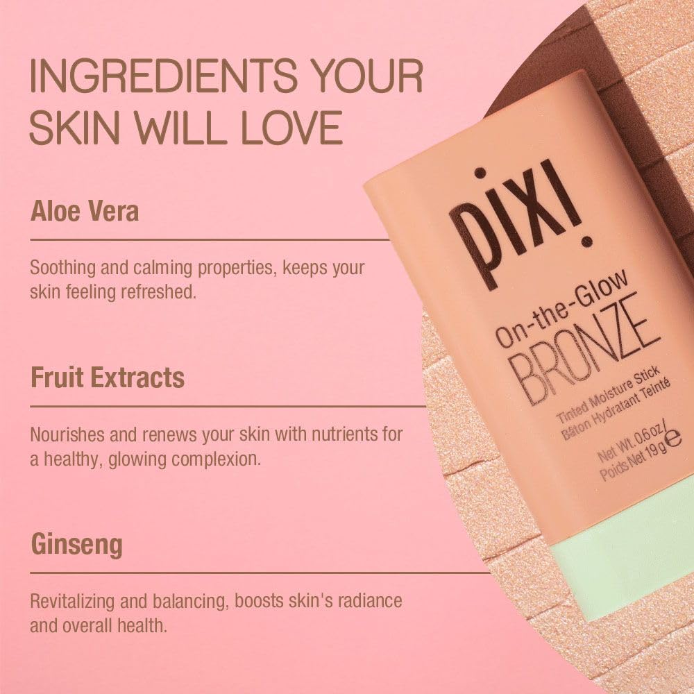 Ingrédients Ginseng et Aloe chez Pixi apportent douceur et apaisement.