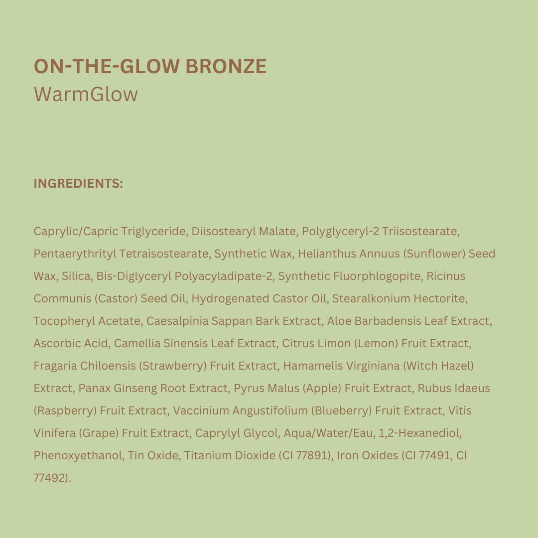 Format portable de Pixi On-the-Glow Bronze, idéal pour retouches rapides.