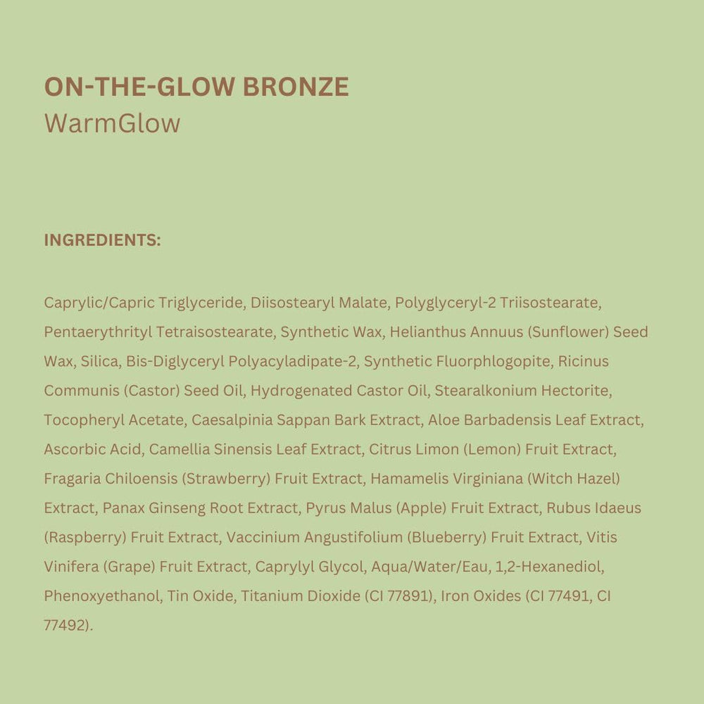 Format portable de Pixi On-the-Glow Bronze, idéal pour retouches rapides.