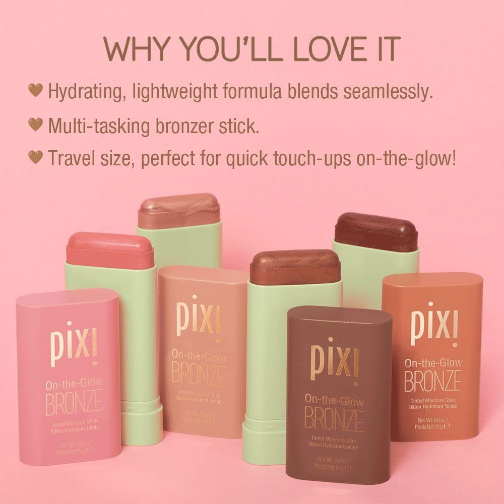 Texture crème fine de Pixi On-the-Glow Bronze qui glisse facilement.