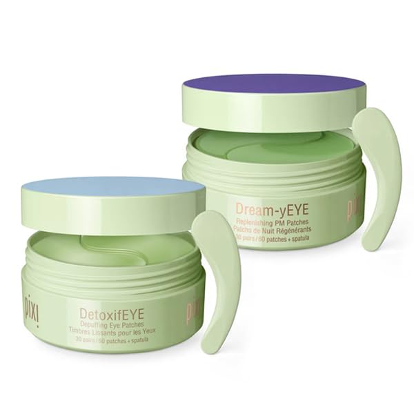Pixi Patch Yeux Jour-Nuit Duo – boîte prête à l'emploi, dégonfle les poches.