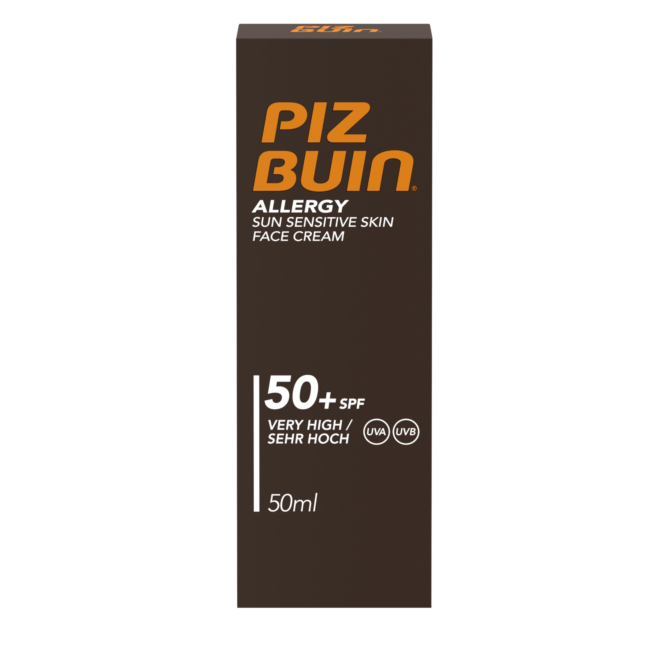 Crème visage Piz Buin Allergy avec FPS50+, protection moderne