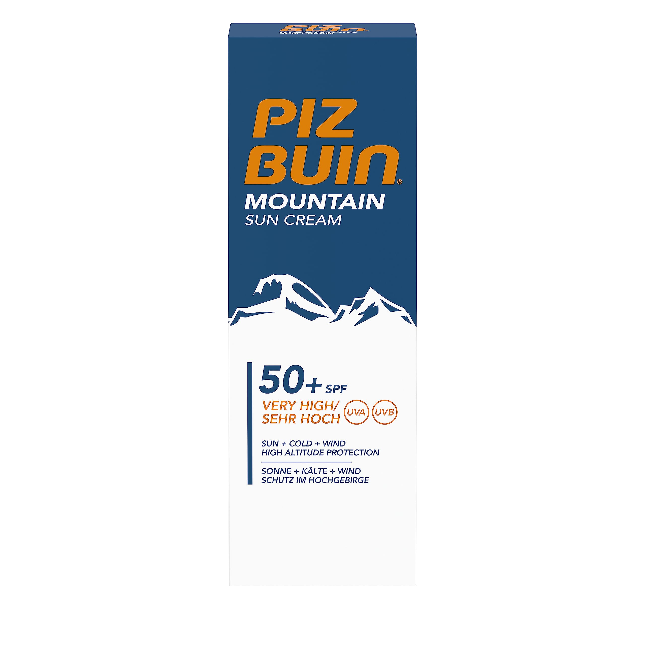 Crème visage Piz Buin Mountain SPF50+ protège et hydrate la peau
