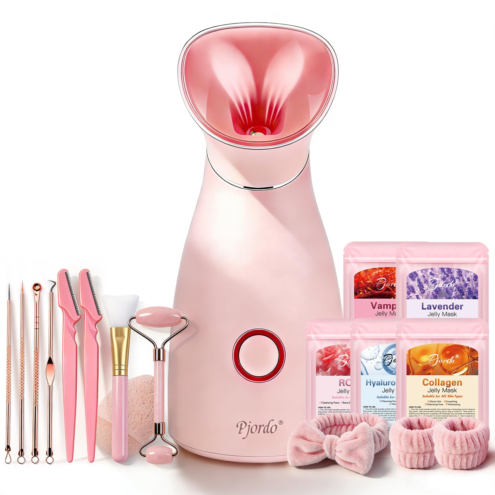 Pjordo kit-steamer-visage: spa à domicile pour un nettoyage en profondeur