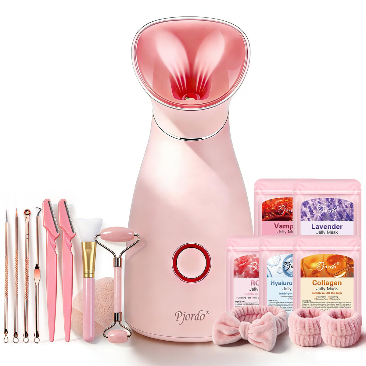 Pjordo kit-steamer-visage: spa à domicile pour un nettoyage en profondeur