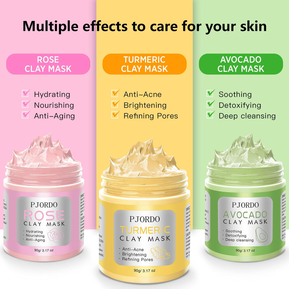 Pjordo masque argile curcuma vitamine C, texture nourrissante et éclat.