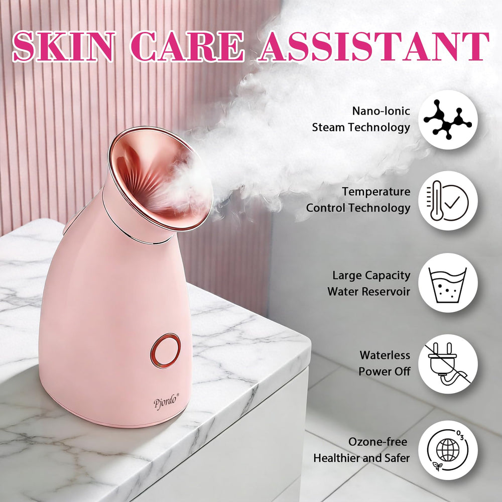 Pjordo steamer-nano-ionique-visage: vapeur fine et efficace