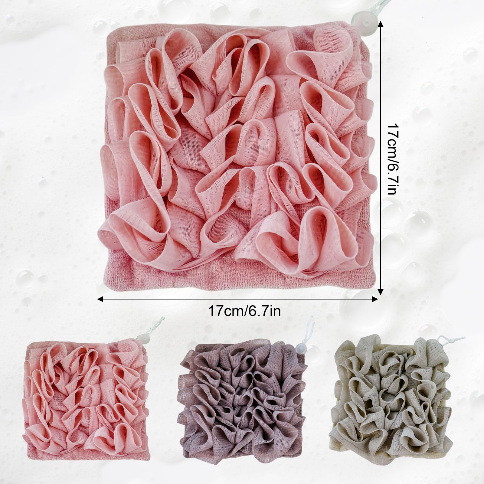 PKRFCJ Savon-barre Loofah cafe – nettoyage efficace pour peau mixte