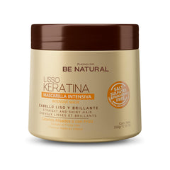 PLACENTA LIFE Be Natural Lisso Keratina – bouteille du masque pour cheveux lisses et brillants.