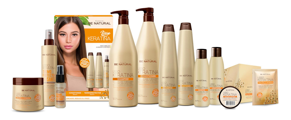 PLACENTA LIFE Be Natural Lisso Keratina – formule sans sulfates et parabènes pour routine douce.
