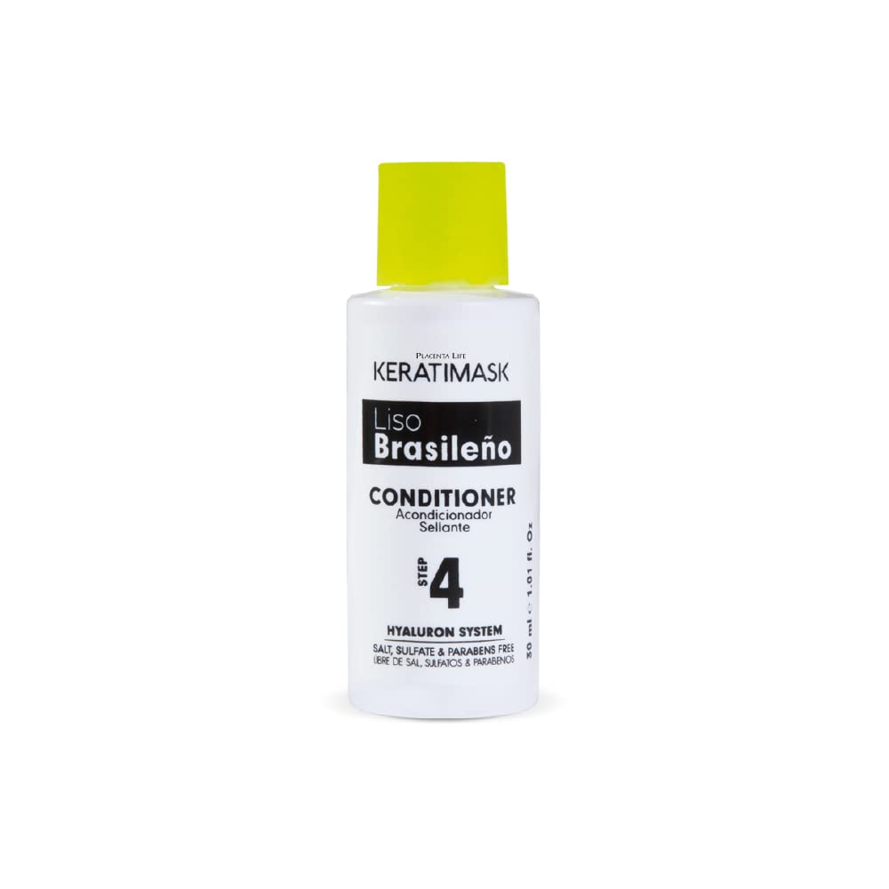 Placenta Life Keratimask frizz control close-up on hair texture