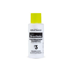 Placenta Life Keratimask straightening process image shows smoother hair