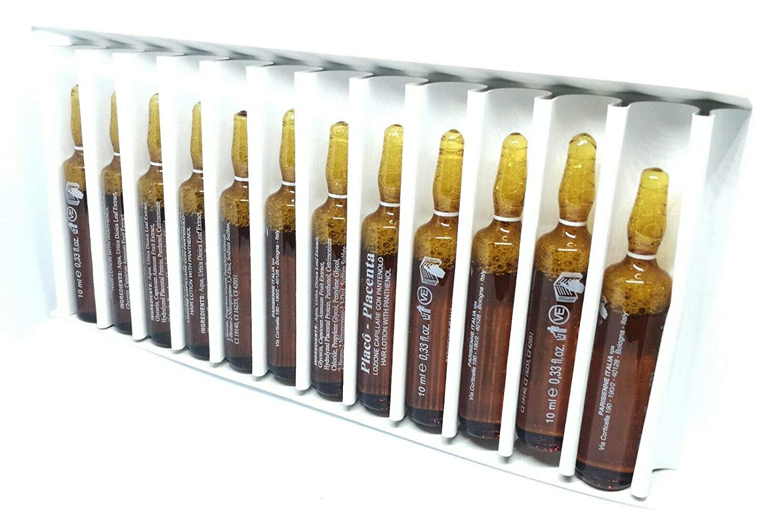 Placenta Placo massage du cuir chevelu pour stimulation douce.