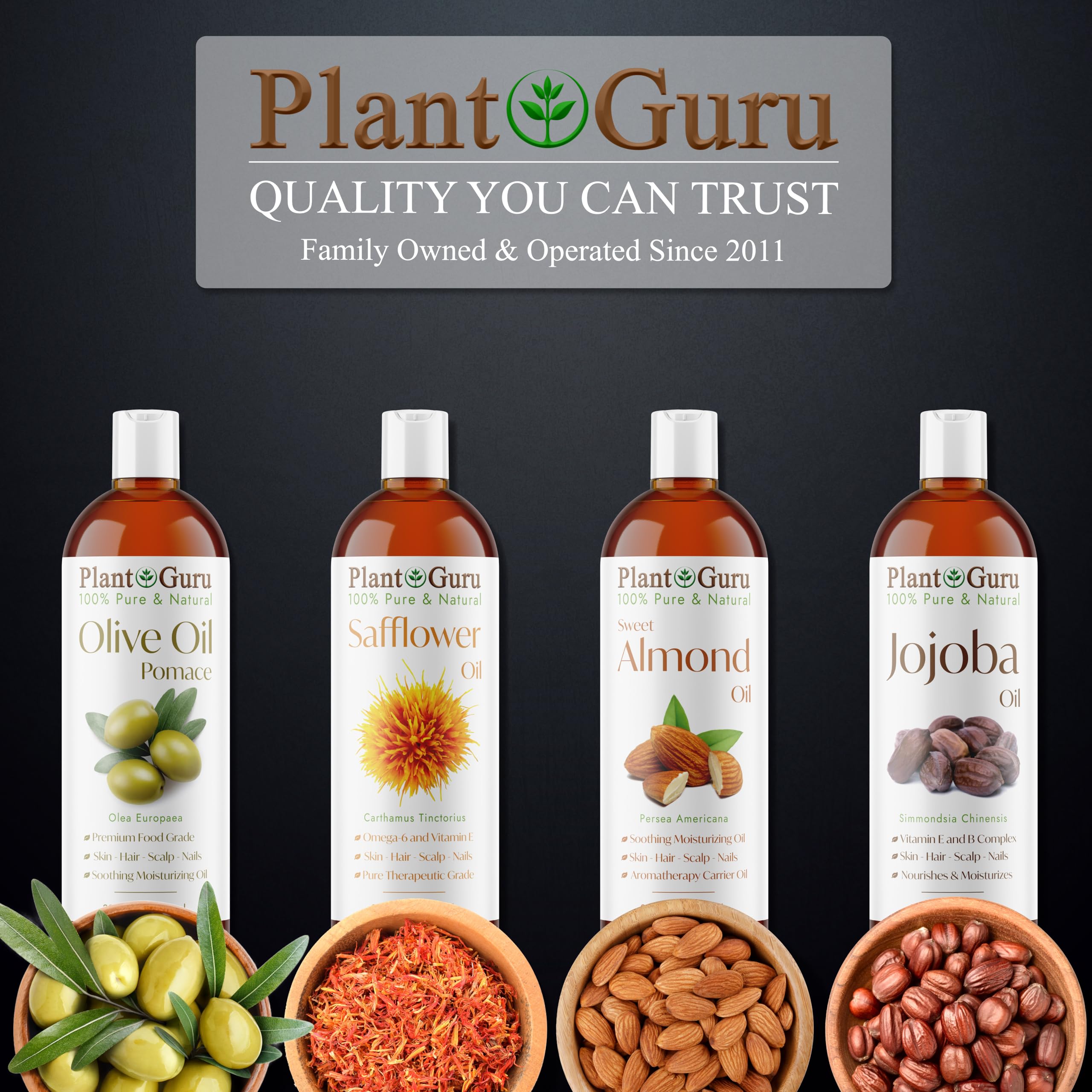 Routine beauté Plant Guru avec huile de carthame, usage polyvalent